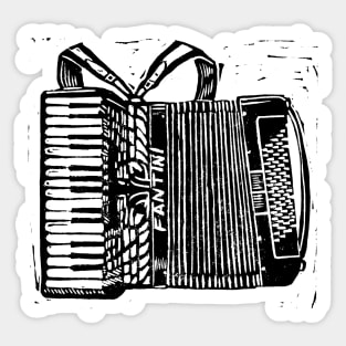 Piano Accordion Sticker